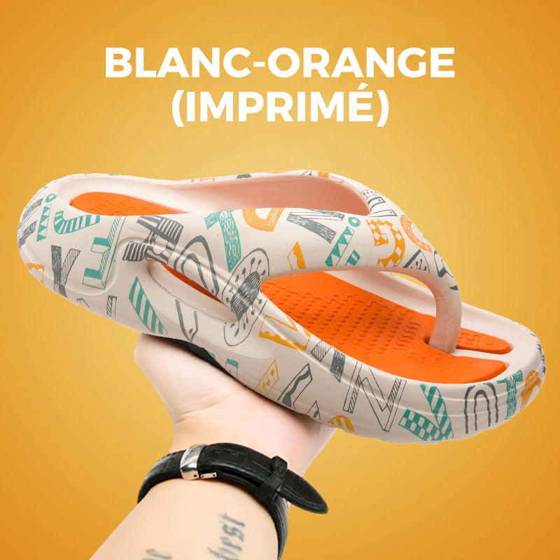 Tongs d'été confortables à semelles épaisses 