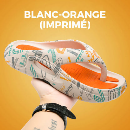 Tongs d'été confortables à semelles épaisses 