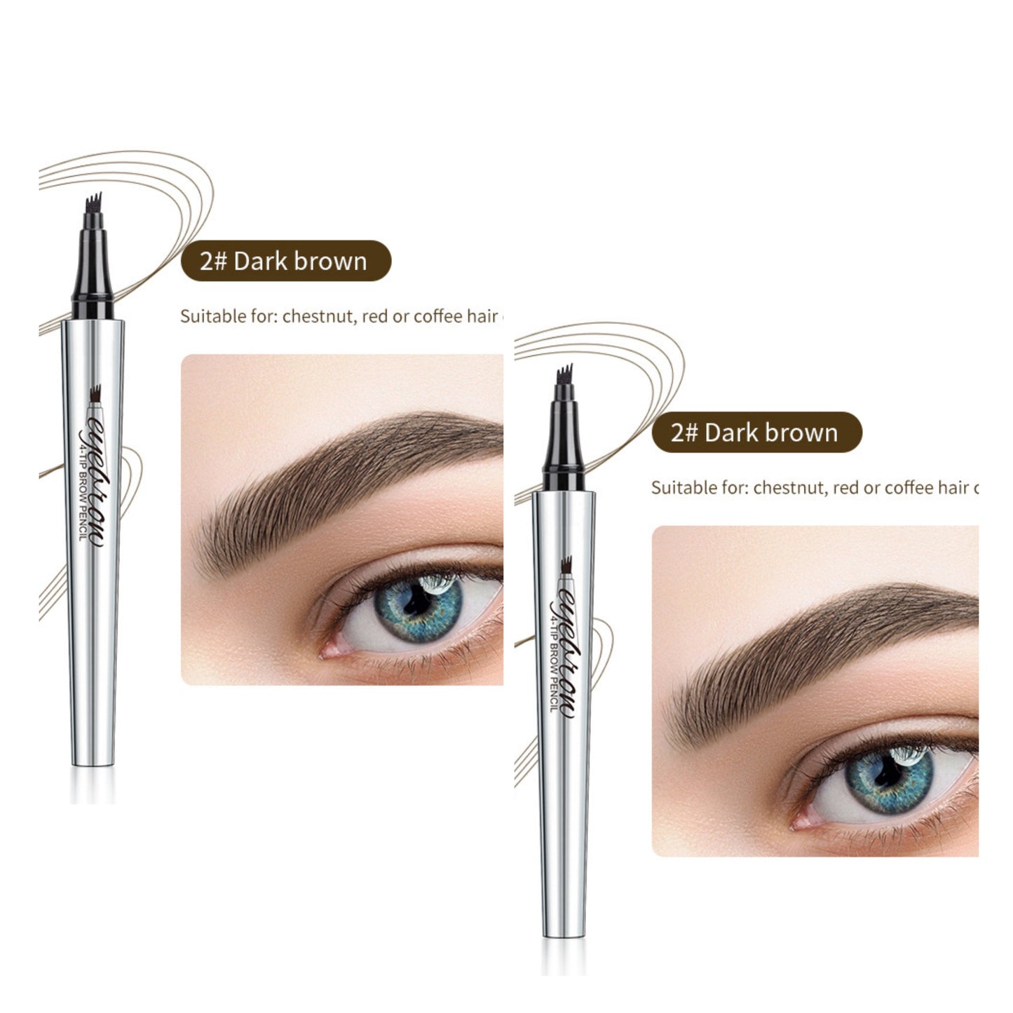 Stylo à sourcils microblading 3D + cils magnétiques