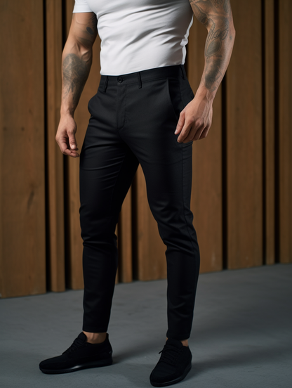 Versuvio : Pantalon extensible haut de gamme sans plis 