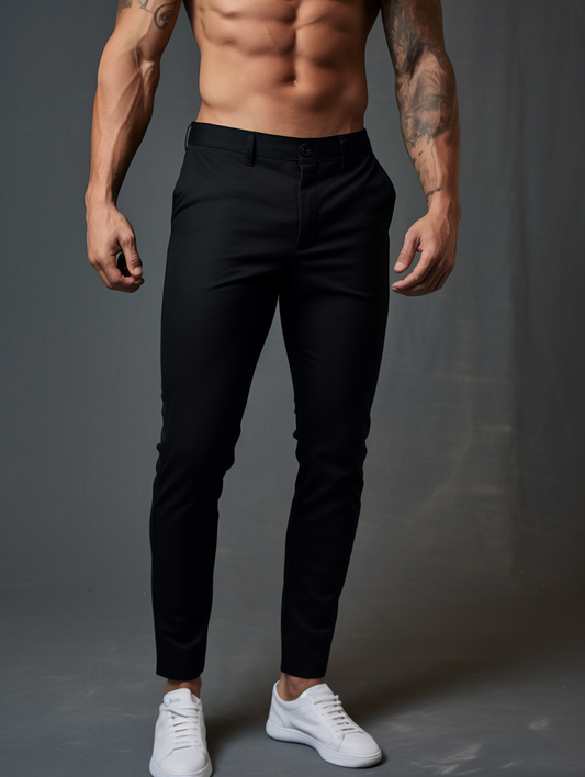 Versuvio : Pantalon extensible haut de gamme sans plis 