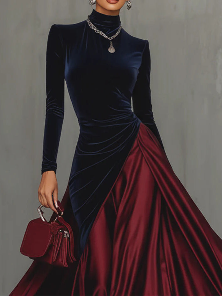 Lira | Bicolour Long Dress