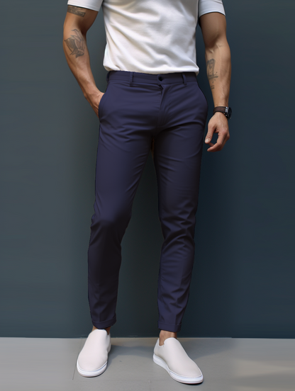 Versuvio : Pantalon extensible haut de gamme sans plis 