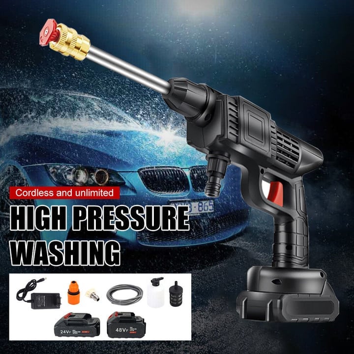 🚿VENTE CHAUDE 49 % DE RÉDUCTION 🚗👍Pistolet pulvérisateur d'eau haute pression portable sans fil 