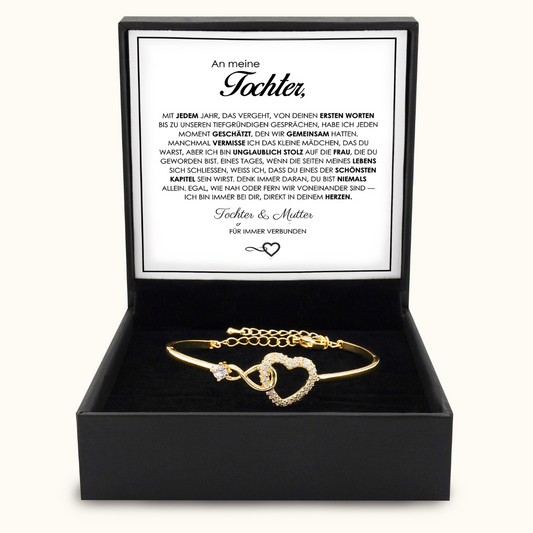 Bracelet Cœur Infini « Connecté pour toujours »