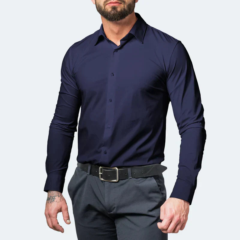 Chemise ajustée et infroissable