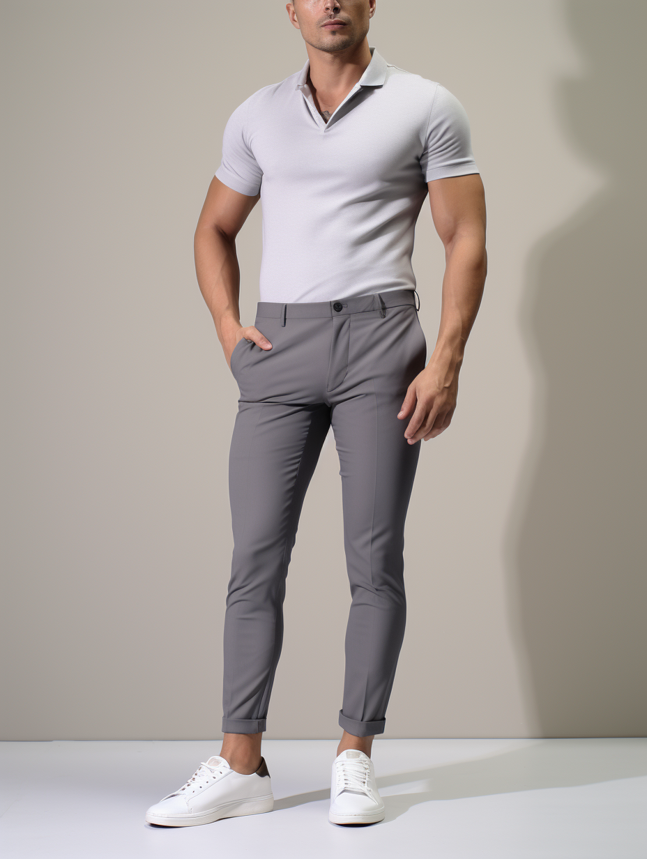 Versuvio : Pantalon extensible haut de gamme sans plis 