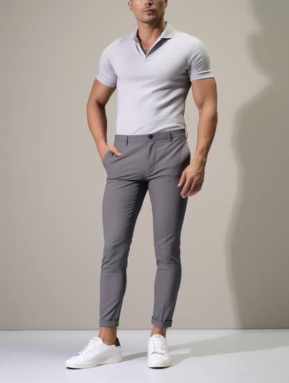 Versuvio : Pantalon extensible haut de gamme sans plis 