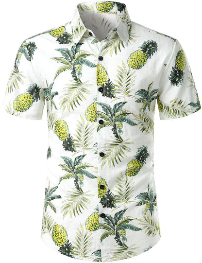 Chemise de plage ananas pour homme