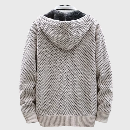 Sweat à capuche tricoté pour homme