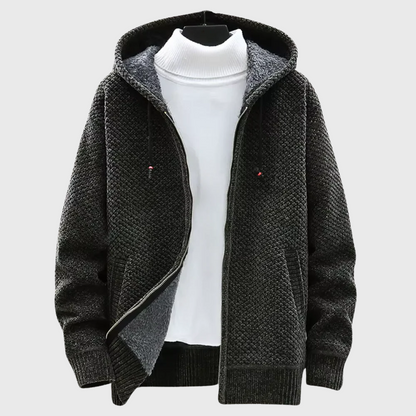 Sweat à capuche tricoté pour homme