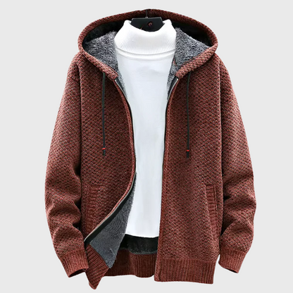 Sweat à capuche tricoté pour homme