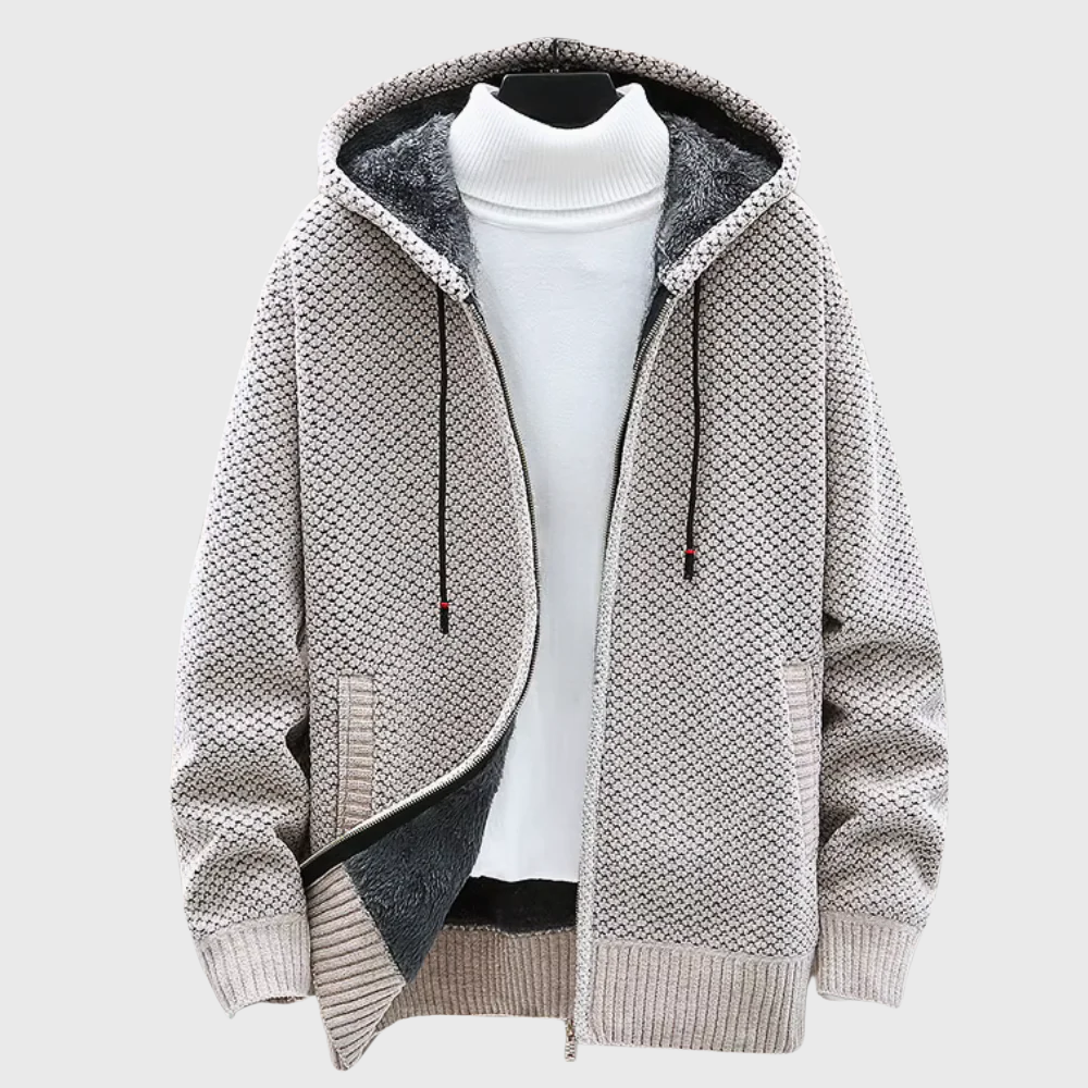 Sweat à capuche tricoté pour homme