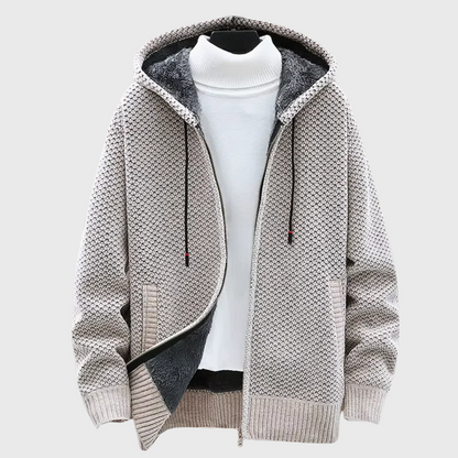 Sweat à capuche tricoté pour homme