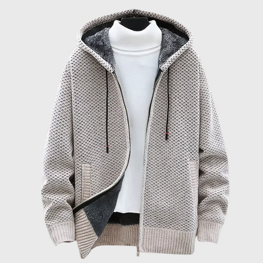 Sweat à capuche tricoté pour homme