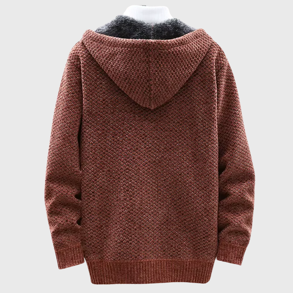 Sweat à capuche tricoté pour homme