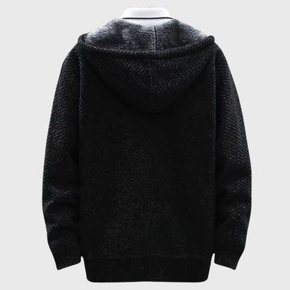 Sweat à capuche tricoté pour homme