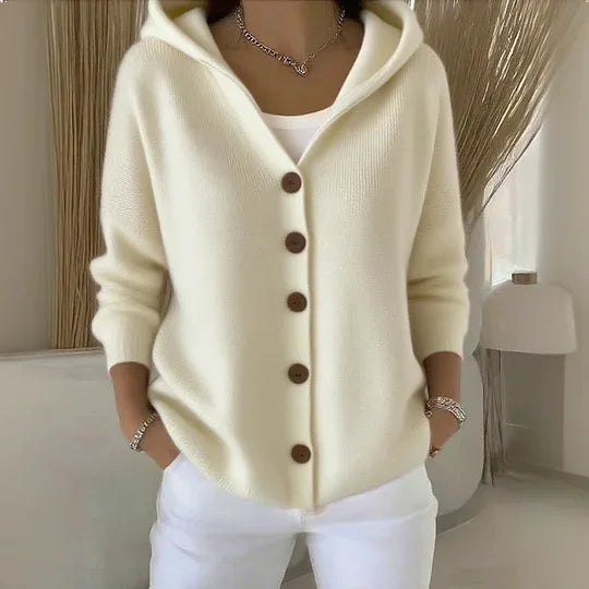 Lina | Soft Knit Hooded Cardigan