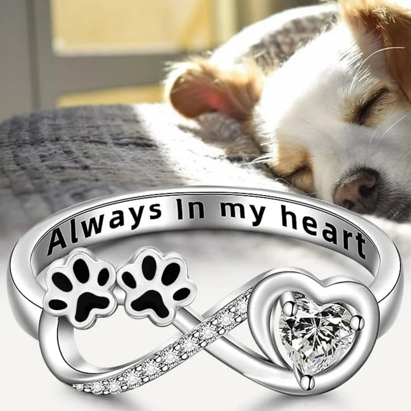 Laiseta™ | Fingerprint Ring with Heart and Infinity