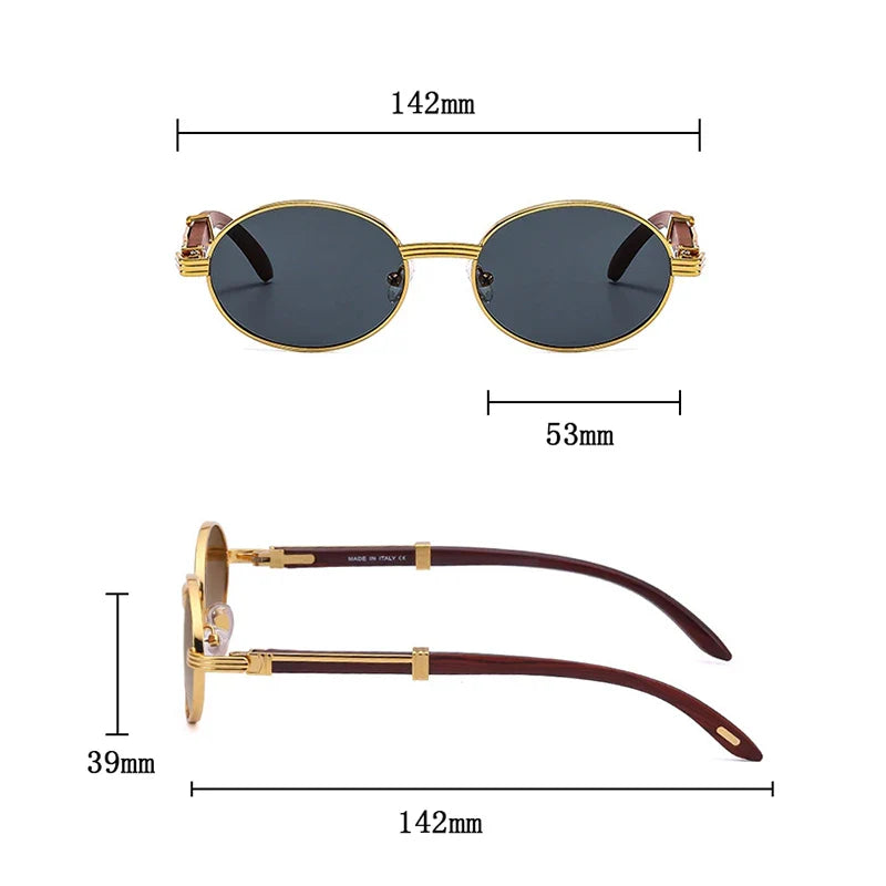 « Ezra » - Lunettes de soleil ovales haut de gamme Zoua®