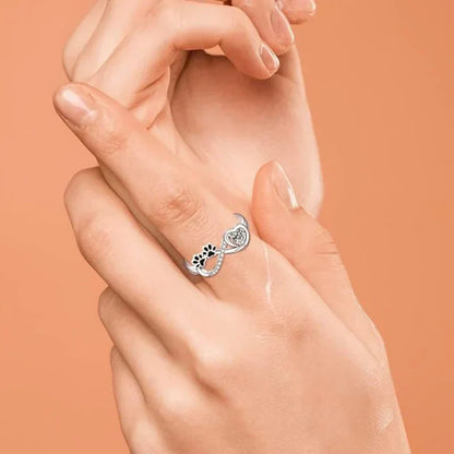 Laiseta™ | Fingerprint Ring with Heart and Infinity