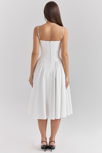 Robe mi-longue corset Céline