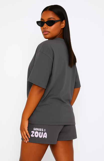 Haut surdimensionné confortable avec short GRATUIT