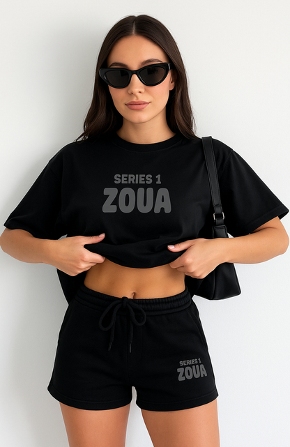 Haut surdimensionné confortable avec short GRATUIT