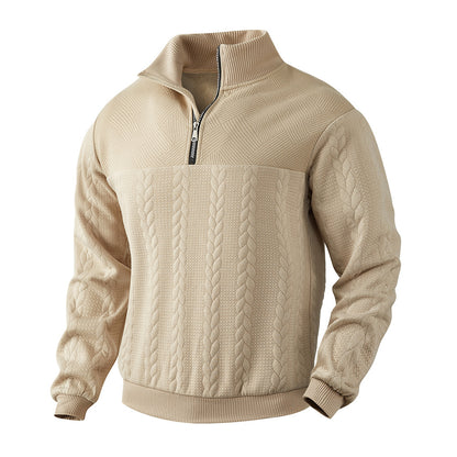 Marco | Jacquard Quarter-Zip Knit Sweater
