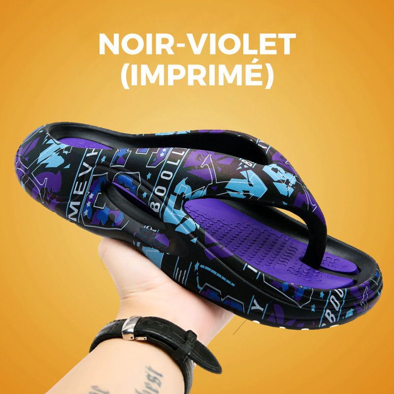 Tongs d'été confortables à semelles épaisses 