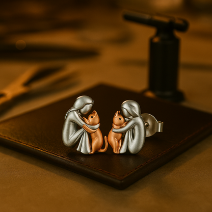 Leila™ | Cat Icon Earrings