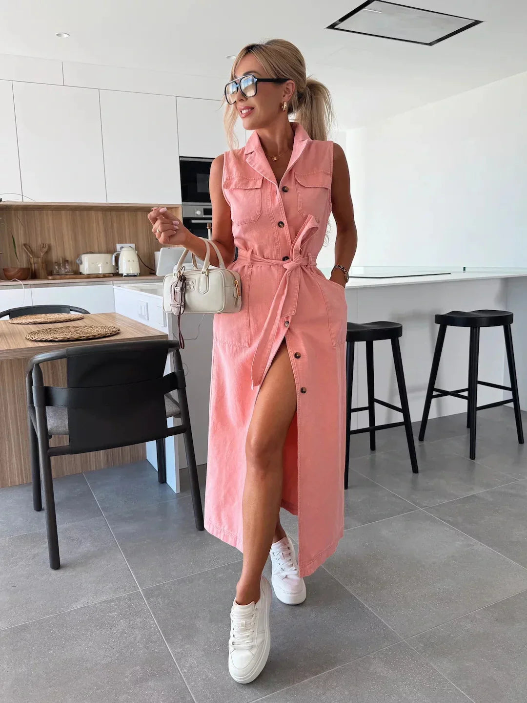 Isabelle | Robe longue en jean
