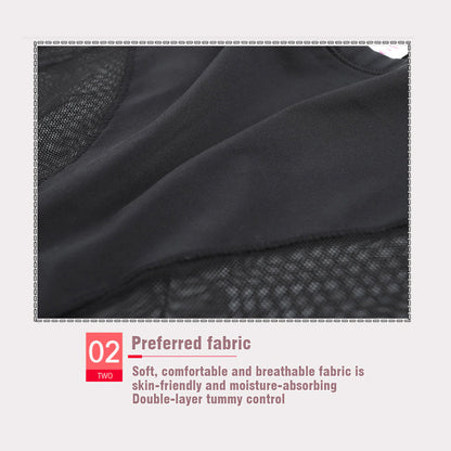 💞Culotte gainante taille haute en soie glacée sans coutures👙