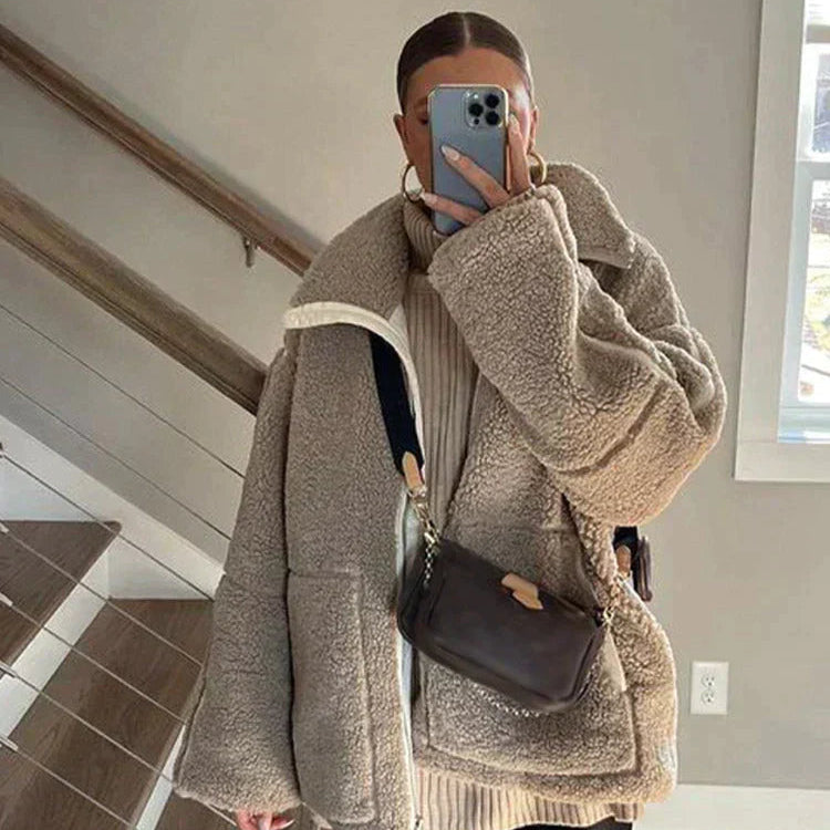 Kalina™ | Manteau oversize en peluche