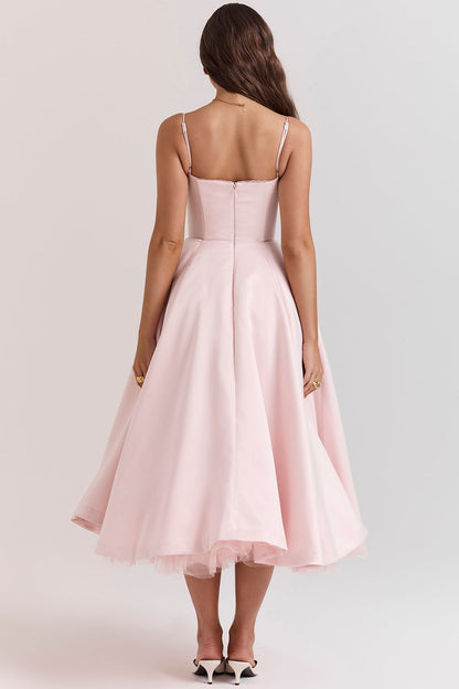 Robe mi-longue en tulle Cindy