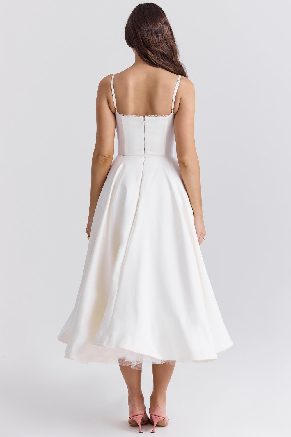 Robe mi-longue en tulle Cindy