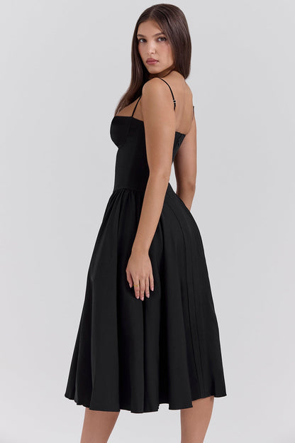 Robe mi-longue corset Céline