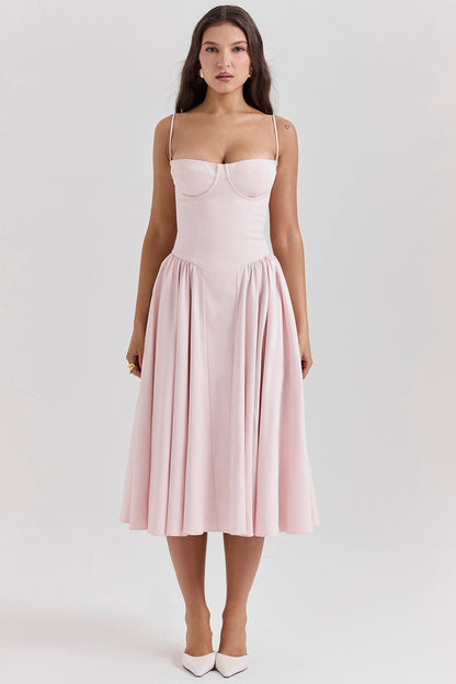 Robe mi-longue corset Céline