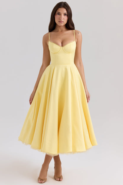 Robe mi-longue en tulle Cindy