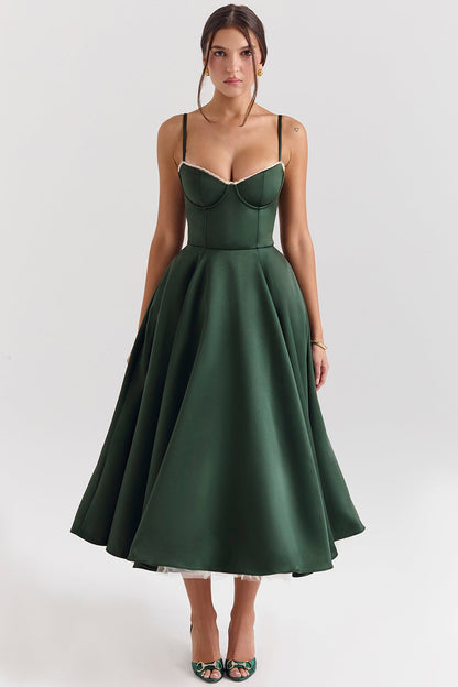 Robe mi-longue en tulle Cindy