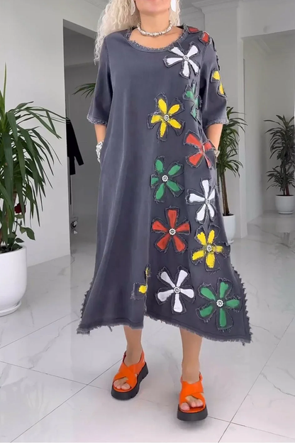 Robe femme à motif floral