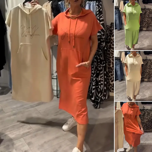 💥🔥👗[S-5XL]2025 Nouveau style d'été Robe sweat-shirt grande taille ample, confortable et respirante 