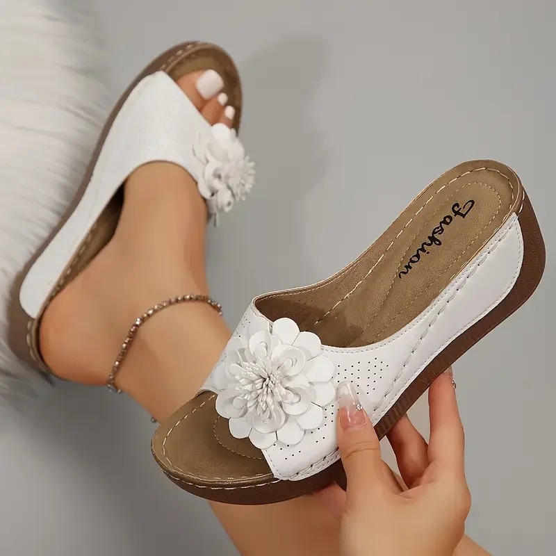 🔥 Soldes du dernier jour -50 % - Sandales fleuries pour femmes 