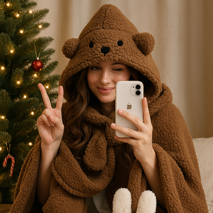 La cape à capuche SnuggleBear 