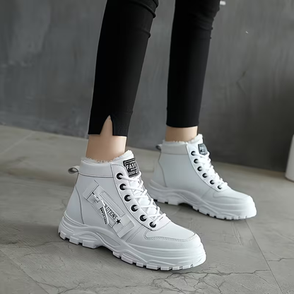 LunaStep | Plush-Lined Platform Ankle Boots