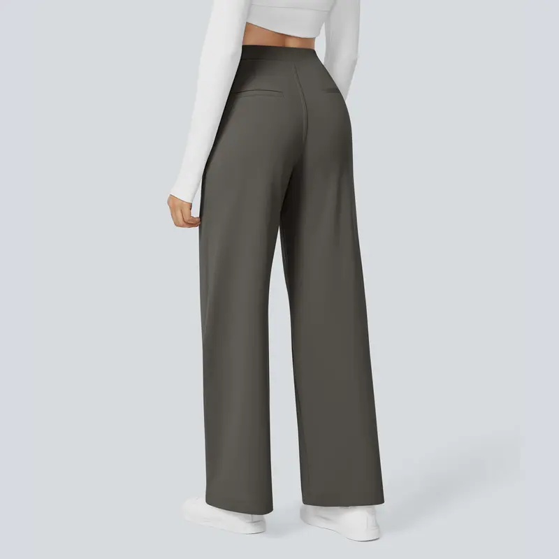 Alba | High-Waisted Straight-Leg Trousers
