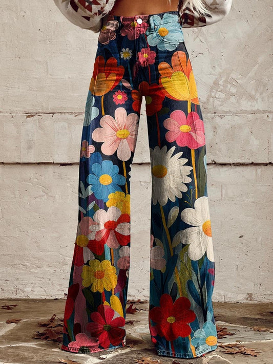 JACQUELINE | Pantalon élégant et moderne à motif floral