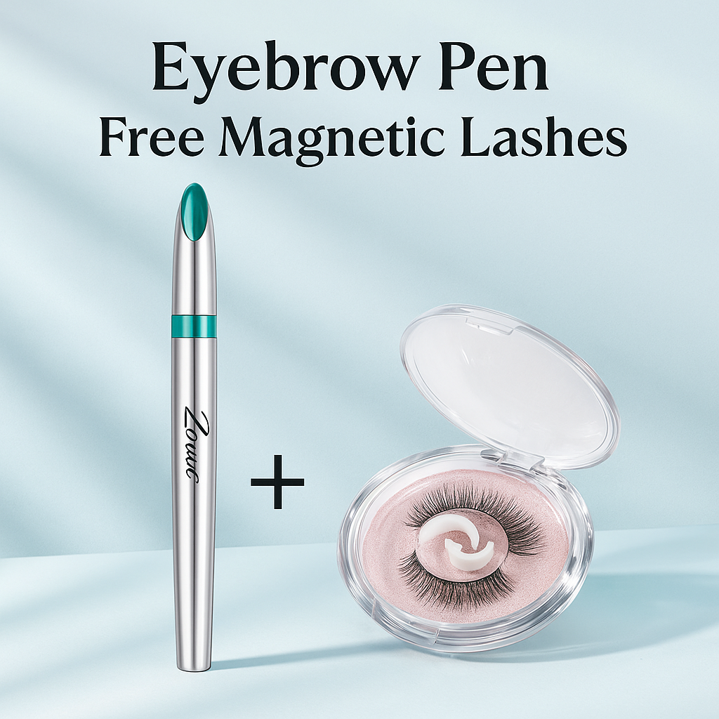 Stylo à sourcils microblading 3D + cils magnétiques