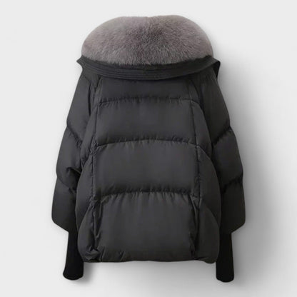 Amara | Elegant Fur-Collar Winter Jacket