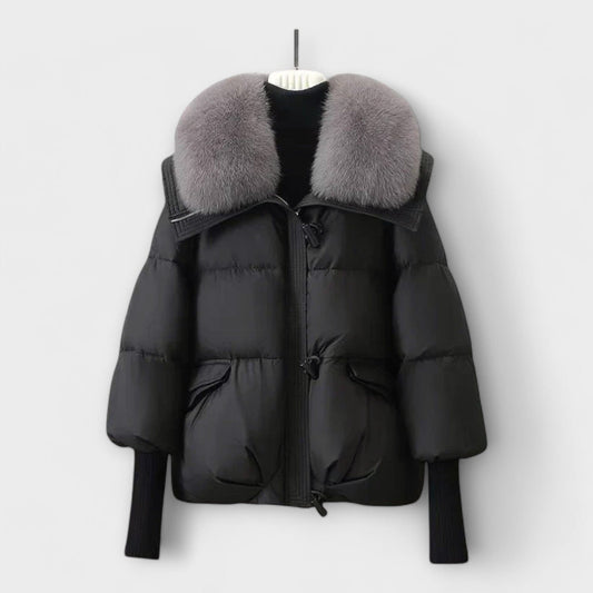 Amara | Elegant Fur-Collar Winter Jacket
